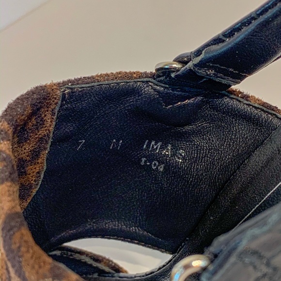 Donald J Pliner Leopard Ima Straped Heel Sz. 7 M - Picture 7 of 8